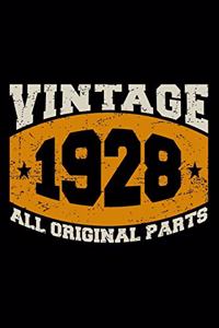 Vintage 1928 All Original Parts