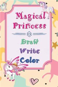 Magical Princess Draw Write Color