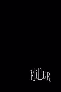 Miller Business Office Personalized Minimalist Grid Notebook - 8.5x11 100 grid pages- Matte Miller Personalized Matte Silk Cover with sturdy white pages notebook