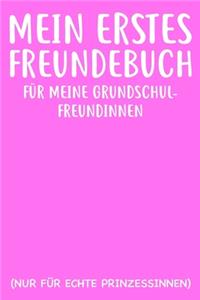 Meine Erstes Freundebuch Für Meine Grundschulfreundinnen Nur Für Echte Prinzesinnen