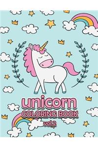 Unicorn Coloring Book vol.2