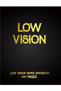 Low Vision Paper Notebook