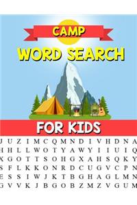 Camp Word Search For Kids