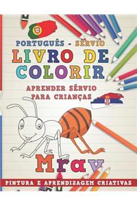 Livro de Colorir Português - Sérvio I Aprender Sérvio Para Crianças I Pintura E Aprendizagem Criativas