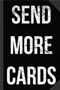 Send More Cards Snail Mail Funny Journal Notebook