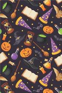Wizard and Witch Pattern Cute Horror Decoration 10
