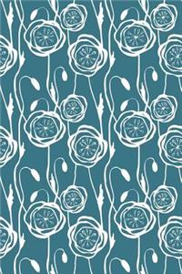 Journal Notebook Scribbly Flowers Pattern 9