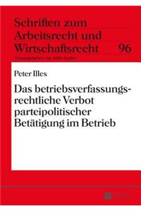 betriebsverfassungsrechtliche Verbot parteipolitischer Betaetigung im Betrieb