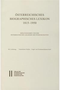 Osterreichisches Biographisches Lexikon 1815-1950, 68. Lieferung