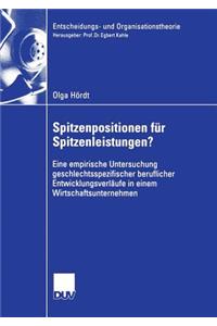 Spitzenpositionen für Spitzenleistungen?