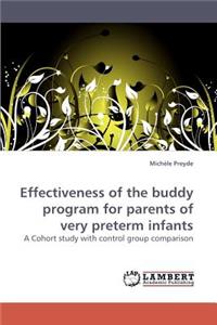 Effectiveness of the buddy program for parents of very preterm infants