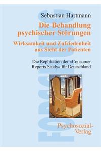 Behandlung psychischer Störungen. Wirksamkeit und Zufriedenheit aus Sicht der Patienten