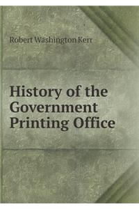 History of the Government Printing Office