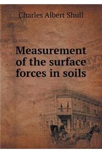 Measurement of the Surface Forces in Soils