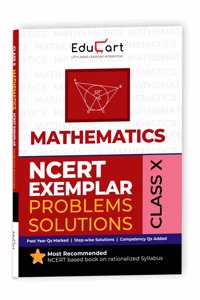 Educart NCERT Exemplar Class 10 Mathematics 2025 Problems Solutions (For 2025-26 Board Exam)