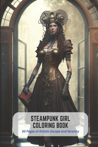 Steampunk Girl Coloring Book