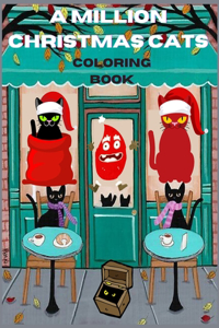 A million christmas cats coloring book