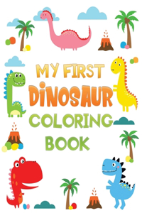 my first dinosaur coloring book