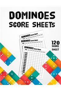 Dominoes Score Sheets
