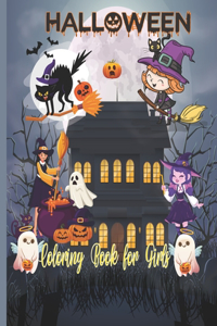 Halloween Coloring Book For Girls