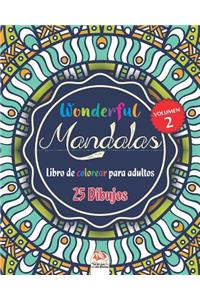 Wonderful Mandalas 2 - Libro de Colorear para Adultos