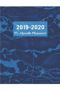 2019-2020 12 Month Planner