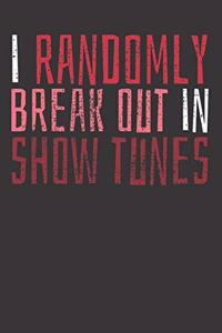 Musical Theater Notebook Journal