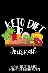 Keto Diet Journal 90 Day Keto Diet Planner & Intermittent Fasting Journal
