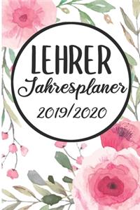 Lehrer Jahresplaner 2019 / 2020