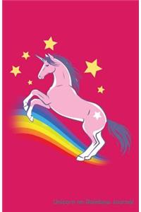 Unicorn on Rainbow Journal