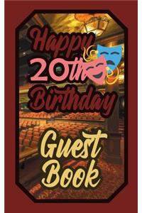 Happy 20th Birthday Guest Book