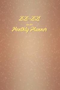 2020-2021 Monthly Planner Rose Gold