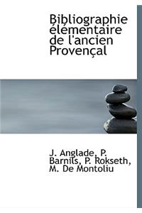 Bibliographie L Mentaire de L'Ancien Proven Al