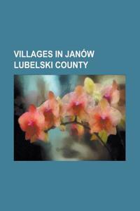 Villages in Janow Lubelski County
