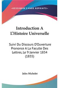 Introduction A L'Histoire Universelle