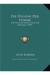 Die Hygiene Der Stimme