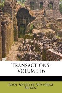 Transactions, Volume 16