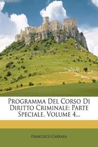 Programma del Corso Di Diritto Criminale