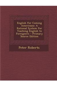 English for Coming Americans