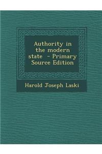 Authority in the Modern State