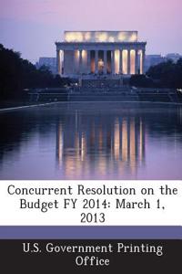 Concurrent Resolution on the Budget Fy 2014