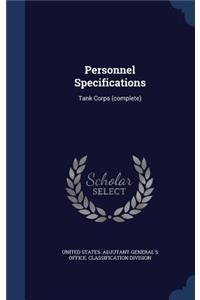 Personnel Specifications