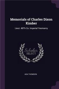 Memorials of Charles Dixon Kimber