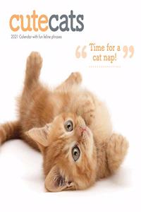 CUTE CATS SQUARE WALL CALENDAR 2021