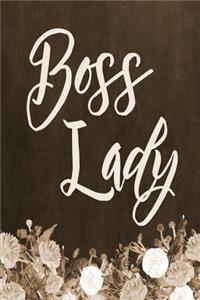 Chalkboard Journal - Boss Lady (Brown)