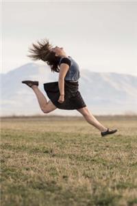 Happy Girl Jumping For Joy Journal