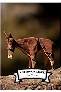 Lined Notebook - Donkey: Notebook Journal Diary, 110 Lined Pages, 7 X 10