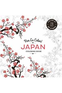 Vive Le Color! Japan (Adult Coloring Book): Color In: De-Stress (72 Tear-Out Pages)