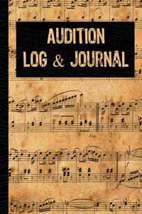 Audition Log & Journal