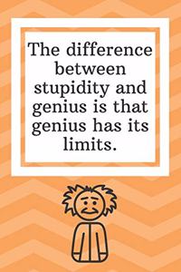 The difference between stupidity and genius is that genius has its limits